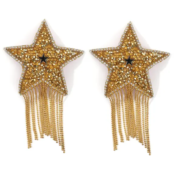 Пэстис-звезды с бахромой JSY Nipple Sticker RT236112 Gold, стикеры