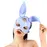 Кожаная маска Зайки Art of Sex - Bunny mask, цвет Лавандовый