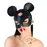 �Кожаная маска зайки Art of Sex - Mouse Mask, цвет Черный