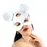 Кожан�ая маска зайки Art of Sex - Mouse Mask, цвет Белый