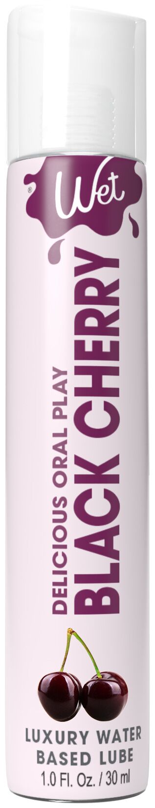 Лубрикант на водній основі Wet Oral Play Black Cherry (30 мл), їстівний, без цукру