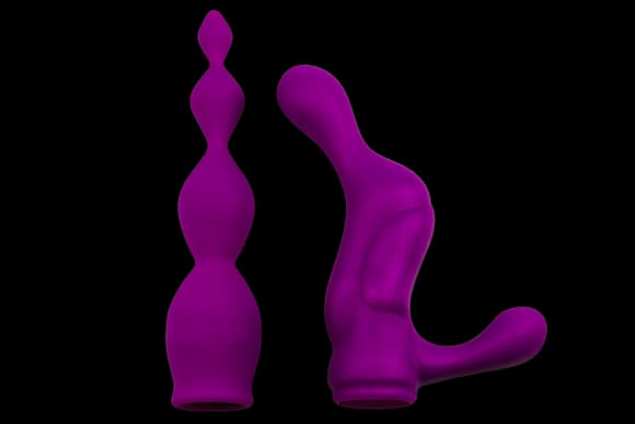 Насадки для двостороннього вібратора Adrien Lastic AD-2X - Anal set