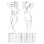 Комплект білизни Passion RAMONA SET L/XL, black ліф, стрінги, широкий пояс з воланом