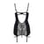 Сорочка приталена з пажами PAULINE CHEMISE black S/M - Passion, трусики