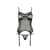 Корсет с пажами Passion MELANIA CORSET L/XL, black, трусики, полупрозрачный