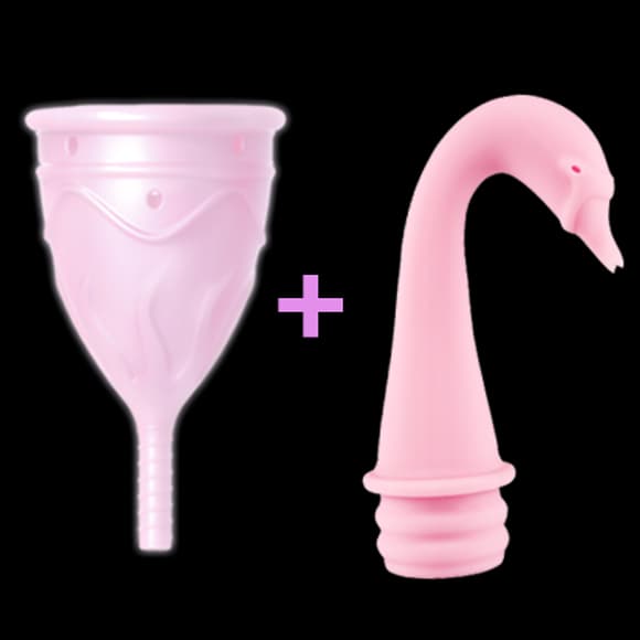 Менструальная чаша Femintimate Eve Cup размер L с переносным душем, диаметр 3,8см