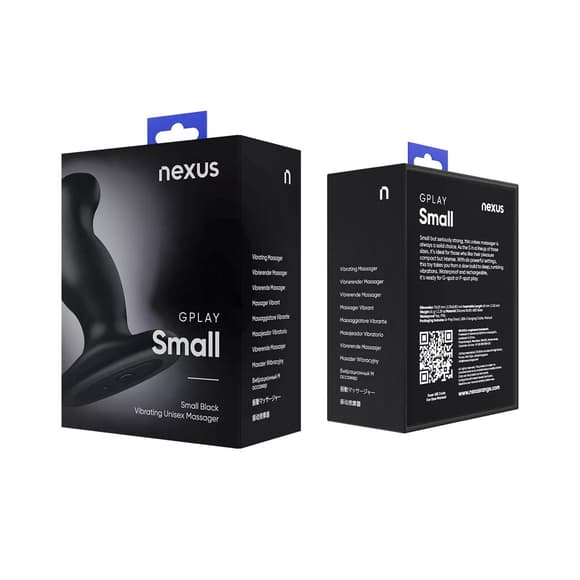 Вібромасажер простати Nexus G-Play Plus S Black, макс. діаметр 2,3 см, перезаряджуваний