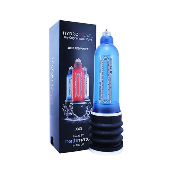Гидропомпа Bathmate Hydromax 9 Blue, для члена длиной от 18 до 23 см, диаметр до 5,5 см