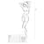 Бодистокинг Passion BS011 white, комбинезон, имитация чулок и пояса
