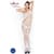Бодістокінг Passion BS041 white, комбінезон, лямки на одне плече