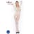 Бодістокінг Passion BS042 white, комбінезон, довгий рукав, закрите плече