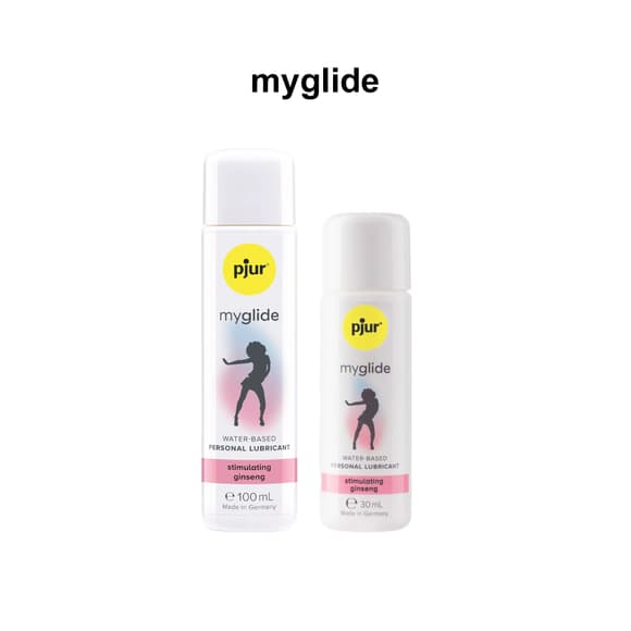 Збуджувальний лубикант на водній основі pjur myglide 100 мл, із женьшенем, тепло+поколювання