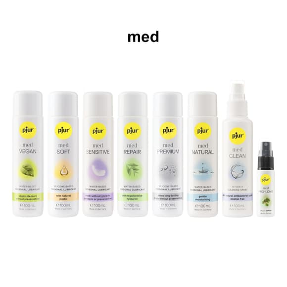 Лубрикант на водній основі pjur MED Repair glide 100 мл з регенерувальним гіалуроном для сухої шкіри