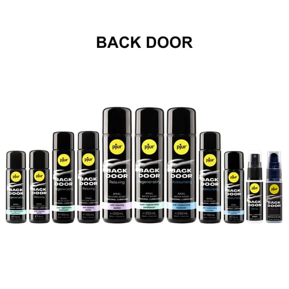 Анальный лубрикант pjur BACK DOOR Moisturising 100 мл, на водной основе, с гиалуроном, эффект силикона