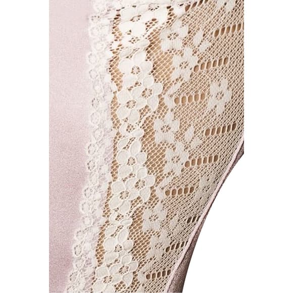 (SALE) Корсет з пажами SHANTI CORSET pink L / XL - Passion Exclusive, трусики, оборочка