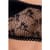 Комплект белья Passion Exclusive PETRA SET L/XL, black, стринги, широкий пояс, лиф-топик