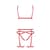 Комплект белья Passion Exclusive MAGALI SET OpenBra XXL/XXXL, red, стрепы, лиф, трусики и пояс