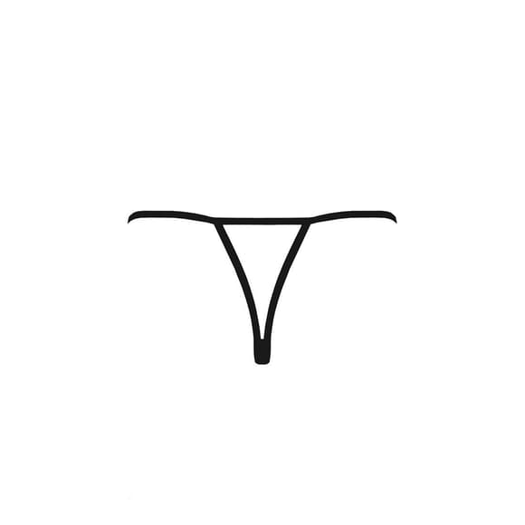 Трусики кружевные с доступом VIOLANTE THONG black S/M - Passion Exclusive (мятая упаковка!!!)
