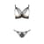 Комплект білизни Passion Exclusive VALERY SET OpenBra S/M, black, стрепи, трусики, відкритий ліф