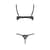 Комплект білизни Passion Exclusive VALERY SET OpenBra XXL/XXXL black, стрепи, трусики, відкритий ліф