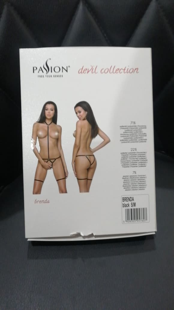 Портупея-стрепы на все тело Passion Exclusive BRENDA S/M, black (мятая упаковка!!!)