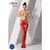 Еротичні колготки-бодістокінг Passion S001 red, з доступом і з відкритими стегнами