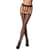 Еротичні колготки-бодістокінг Passion S004 black, імітація високих панчіх та тоненького пояска