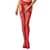 Еротичні колготки-бодістокінг Passion S005 red, імітація панчіх та пояса для панчіх