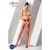 Сітчасті панчохи-стокінги Passion S011 One Size, Red, імітація гартерів, відкритий доступ