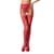 Сітчасті панчохи-стокінги Passion S016 One Size, Red, імітація ажурного пояса з гартерами