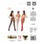 Сітчасті колготки-бодістокінги Passion S019 One Size, Red, імітація трусиків, відкритий доступ