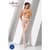 Сітчасті колготки-бодістокінги Passion S019 One Size, White, імітація трусиків, відкритий доступ