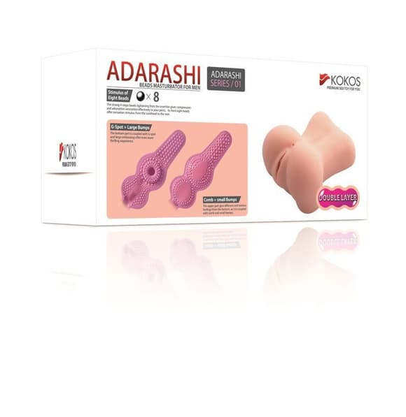 Мастурбатор-вагина двухслойный Kokos Adarashi -1 Double Layer doggy-style