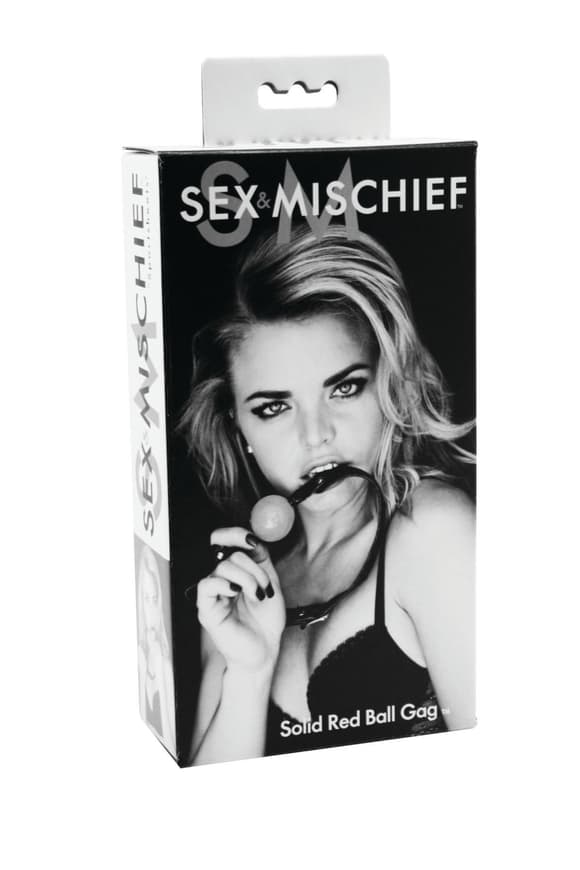 Классический кляп с шариком Sex And Mischief - Solid Red Ball Gag