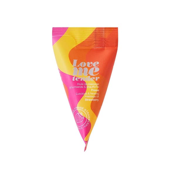 Масажна олія Love To Love - Love Me Tender, Strawberry (10 мл), аромат полуниці, без парабенів