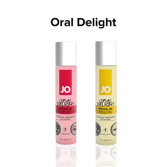 Розпродаж!!! Гель для оральних пестощів JO Oral Delight — Strawberry Sensation (30 мл) (термін до 08.2025)