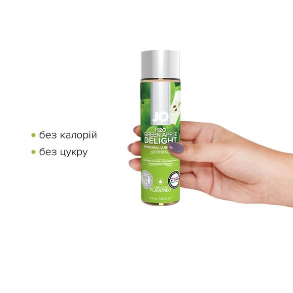 Розпродаж!!! Змазка на водній основі System JO H2O — Green Apple (120 мл) (термін 01.12.2023)