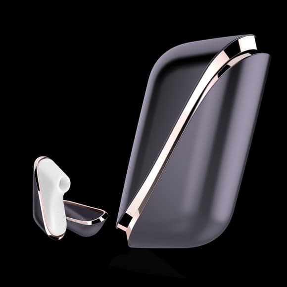 Вакуумный клиторальный стимулятор Satisfyer Traveler, корпус-чехол на магнитах