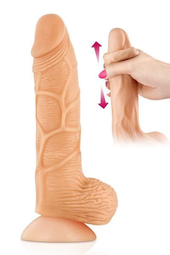 Фаллоимитатор с подвижной крайней плотью Real Body - Real Brad (испорчена упаковка)