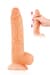 Фаллоимитатор с подвижной крайней плотью Real Body — Real Brad, диаметр 4 см, TPE