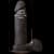 Фаллоимитатор Doc Johnson The Realistic Cock 8 inch Black - ULTRASKYN, Vack-U-Lock, диаметр 5,1см