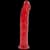 Фалоімітатор Doc Johnson Jelly Jewels Dong & Suction Cup Red, діаметр 3,6 см, антибактеріальний ПВХ