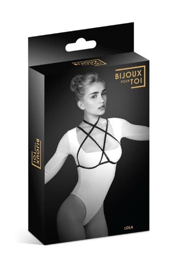 Портупея на груди Bijoux Pour Toi - LOLA, еластичний поліестер