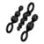 Набор анальных игрушек Satisfyer Plugs black (set of 3) - Booty Call  (м'яте паковання!!!)