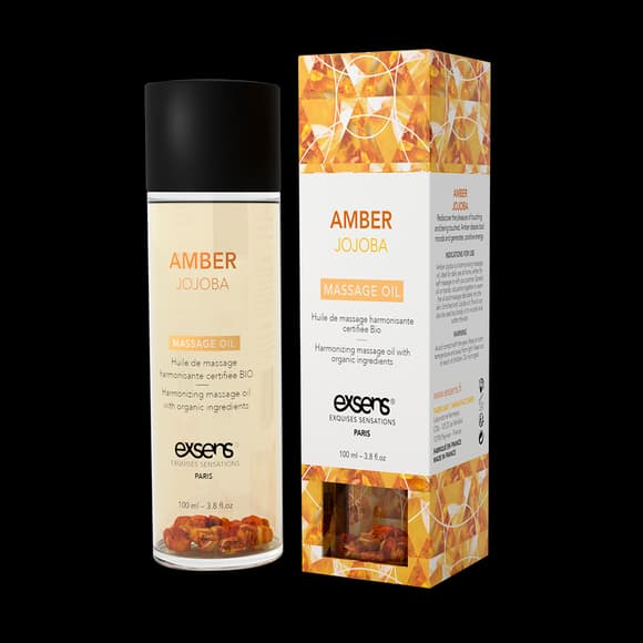 Распродажа!!! Массажное масло EXSENS Amber Jojoba (с янтарем) 100мл (срок 07.2025)