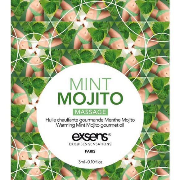 Розпродаж!!! Пробник м ассажної олії EXSENS Mojito 3мл (термін 11.2023)