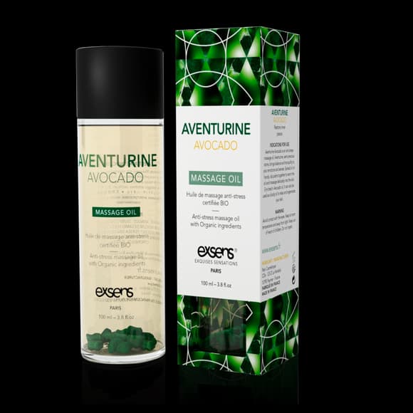 Розпродаж!!! Масажна олія EXSENS Aventurine Avocado (антистрес) 100мл (термін 09.2025)