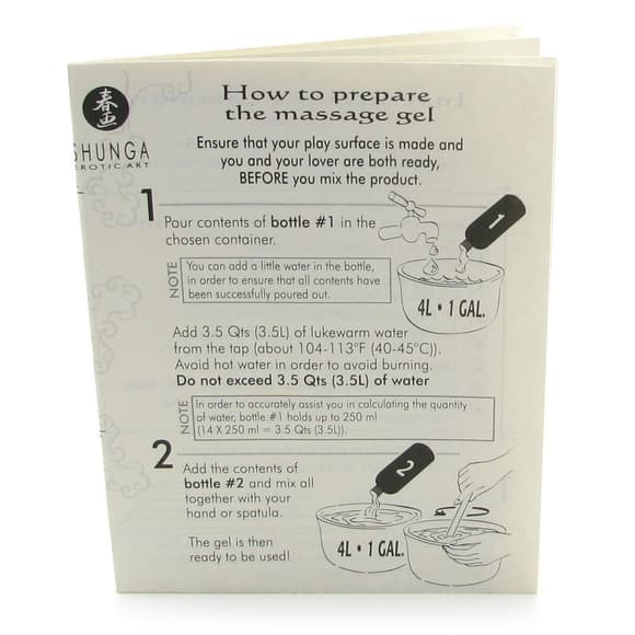 Гель для NURU-массажа Shunga Oriental Body-to-Body – Exotic Fruits (2 x 225 мл) плюс простыня