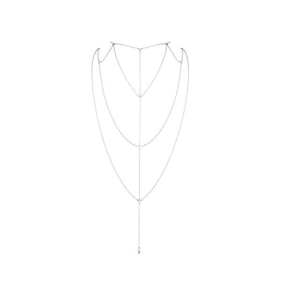 Ланцюжок для спини Bijoux Indiscrets Magnifique Back and Cleavage Chain - Silver, прикраса для тіла