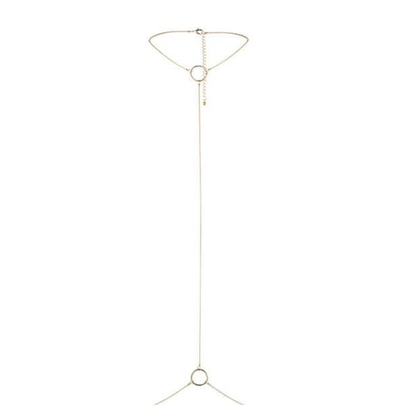 Ланцюжок на шию і пояс Bijoux Indiscrets Magnifique I Body Chain - Gold, прикраса на тіло